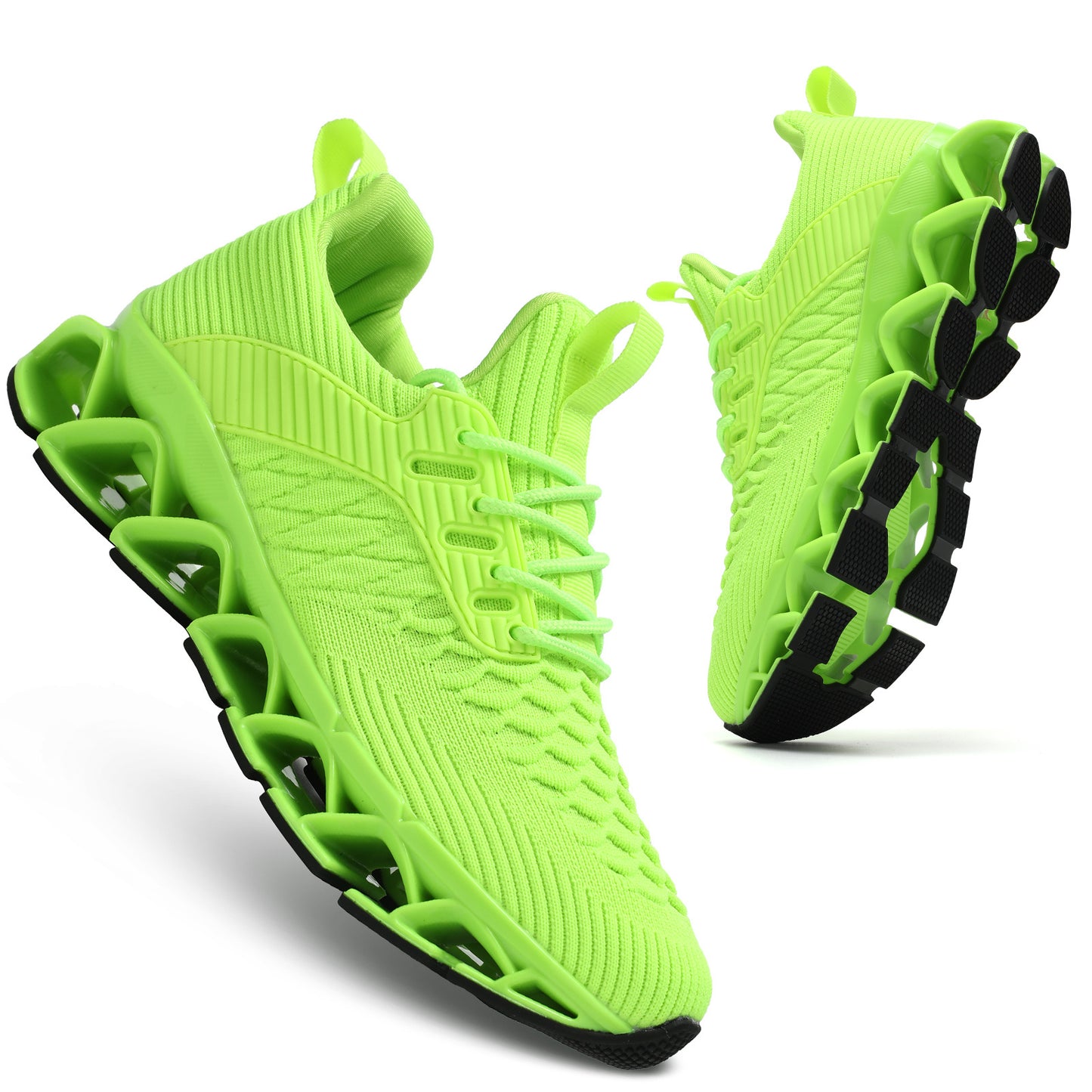 Chic Geometric Women's Sneakers for Fall – Breathable, Stabilizing, & All-Season Running Comfort