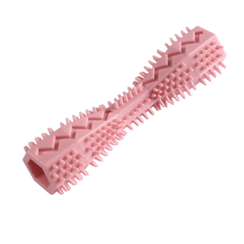 Soft Rubber Durable Dog Chew Stick - Toothbrush For Tooth Cleaning And Massage Pet Toy
