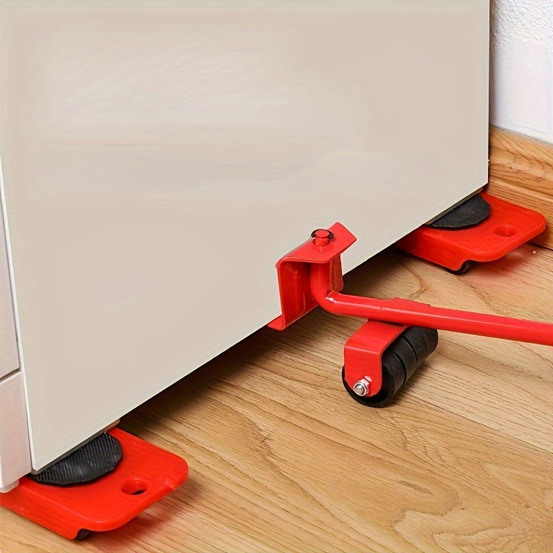 5pcs Furniture Heavy Object Handling Vehicle, Moving Heavy Objects, Labor-saving Tools, Pulley Base Moving Large Items, Heavy Objects