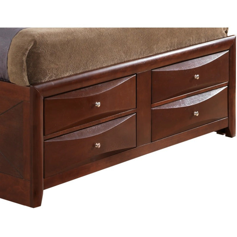 Glory Furniture Marilla G1550G-KSB3 King Storage Bed, Cherry