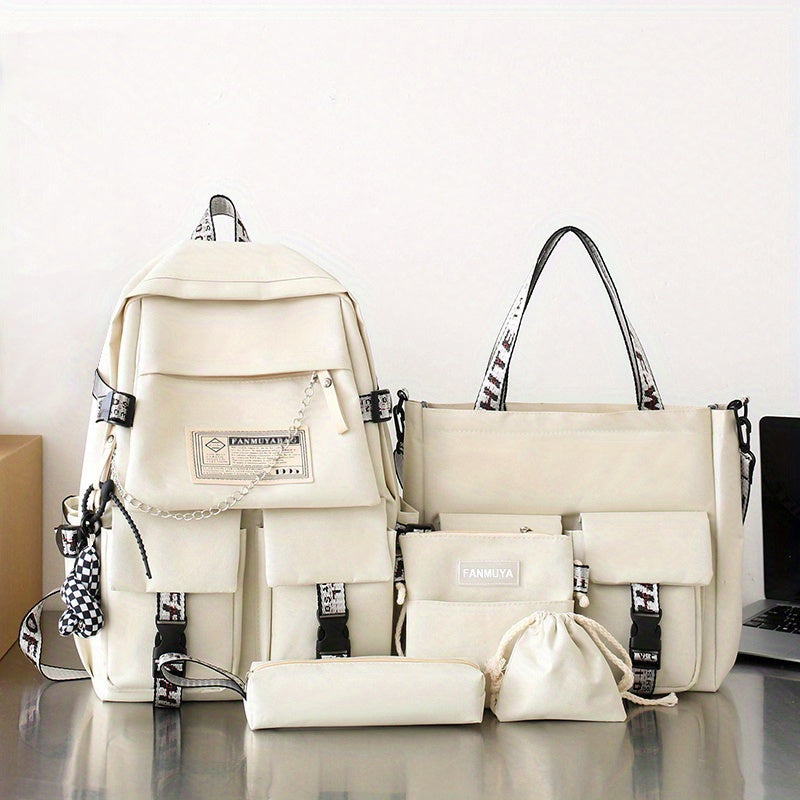 Schoolbag Female Campus Style Backpack Female Couple Backpack Everything Large Capacity Schoolbag Male
