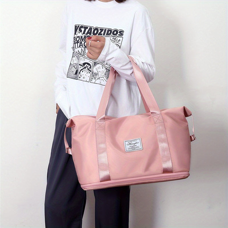 Chic Weekend Warrior: Durable, Stylish Duffel with Cosmetic Bag - Ideal Carry-On & Quick Trip Companion
