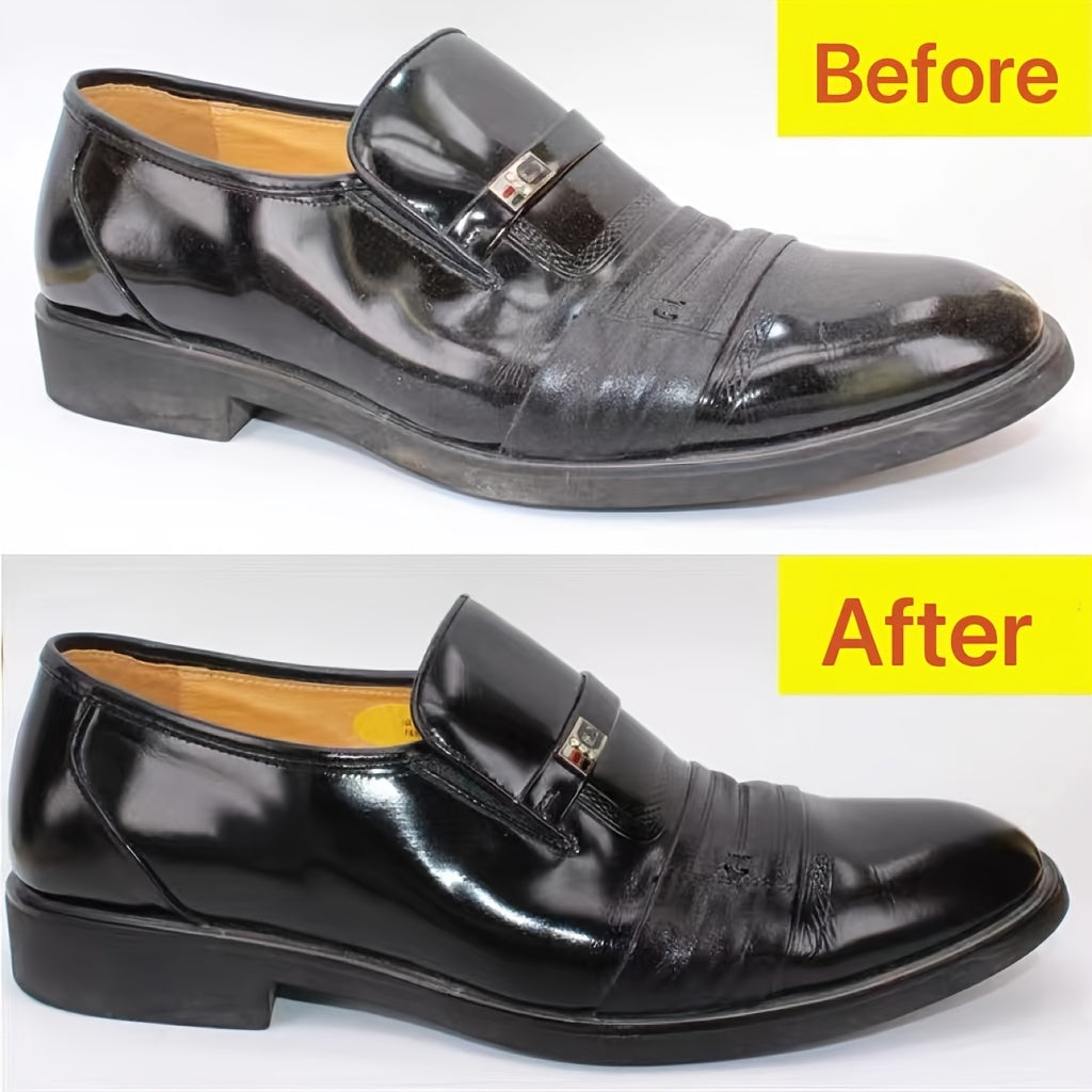 1pc Quick-Drying Shoe Polish Wipe - Effortless Leather Cleaning for Glossy Finish - Portable Single-Sided Sponge for Easy Shoe Care