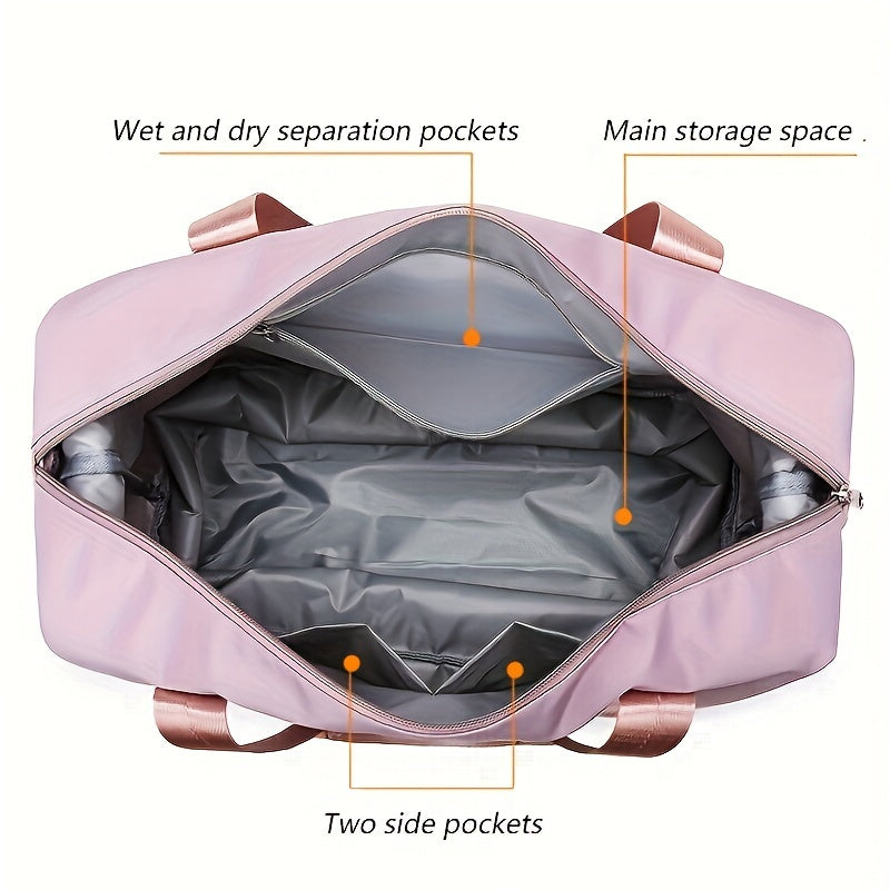 Chic Weekend Warrior: Durable, Stylish Duffel with Cosmetic Bag - Ideal Carry-On & Quick Trip Companion