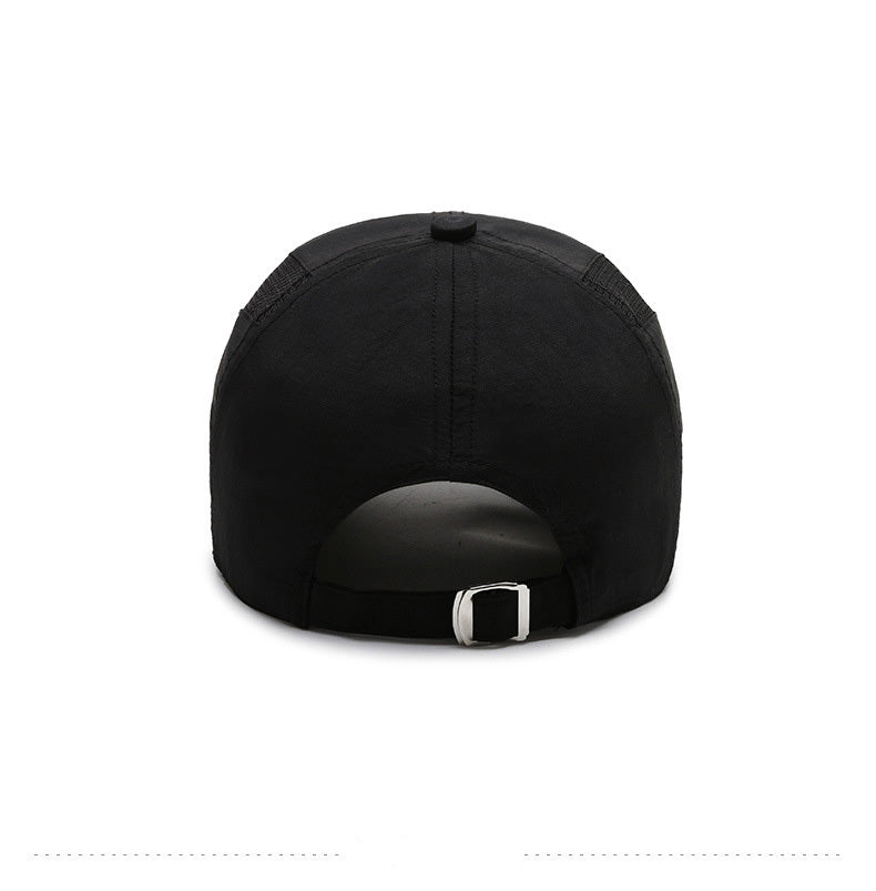 Hat Men'S Spring/Summer Mesh Baseball Cap Quick Dry Wash Large Eave Breathable Visor Outdoor Sports Cap