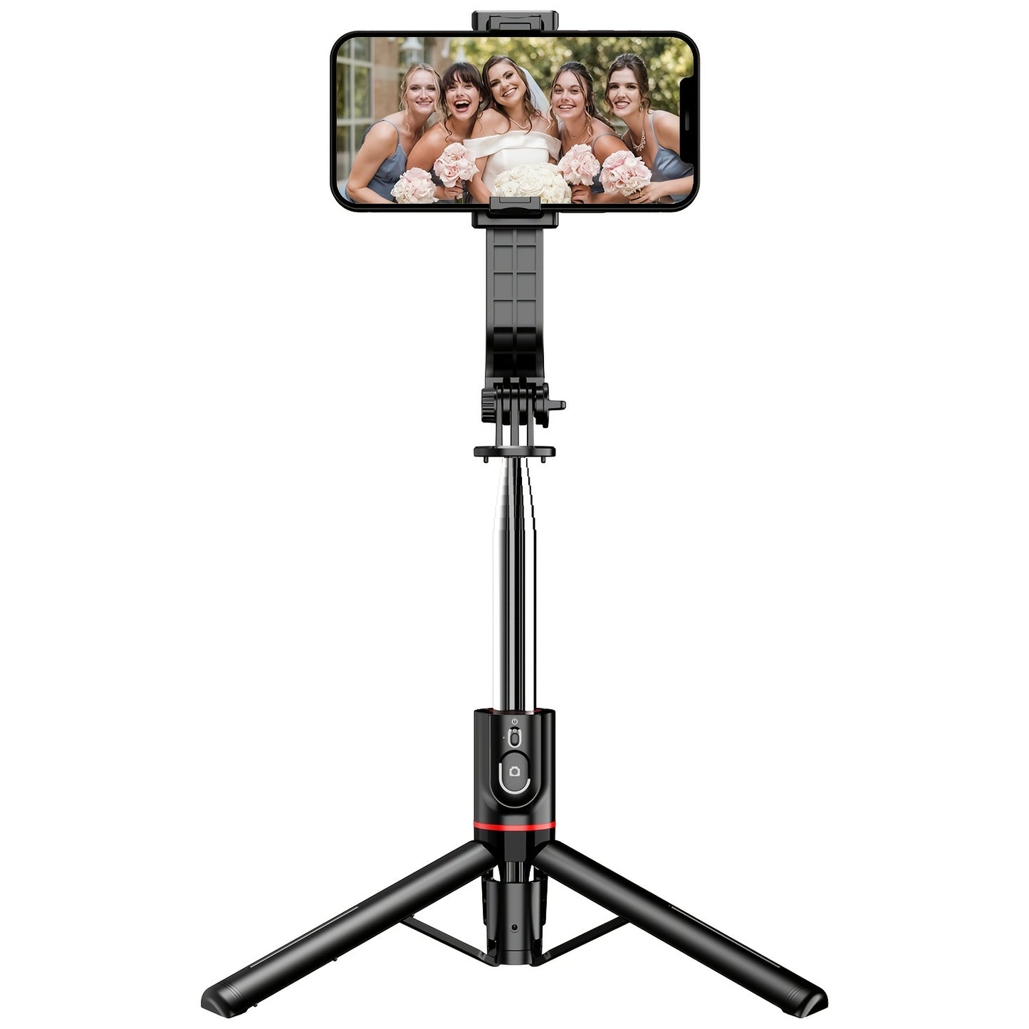 Selfie Stick Tripod, Reinforced Stable Tripod & Extendable Portable Selfie Stick With Wireless Remote And Tripod Stand For Group Selfies/Live Streaming/Video Recording Compatible With IPhone, Android Smartphone