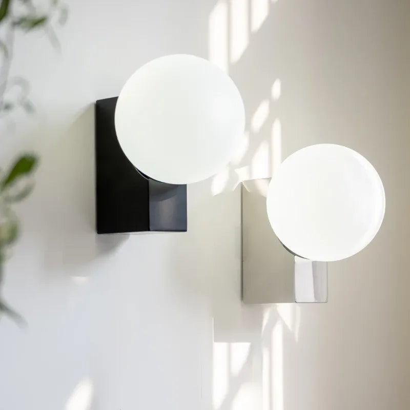 Denmark Wall Lamp Sconce Light with Glass Ball G9 Bulb Metal Base