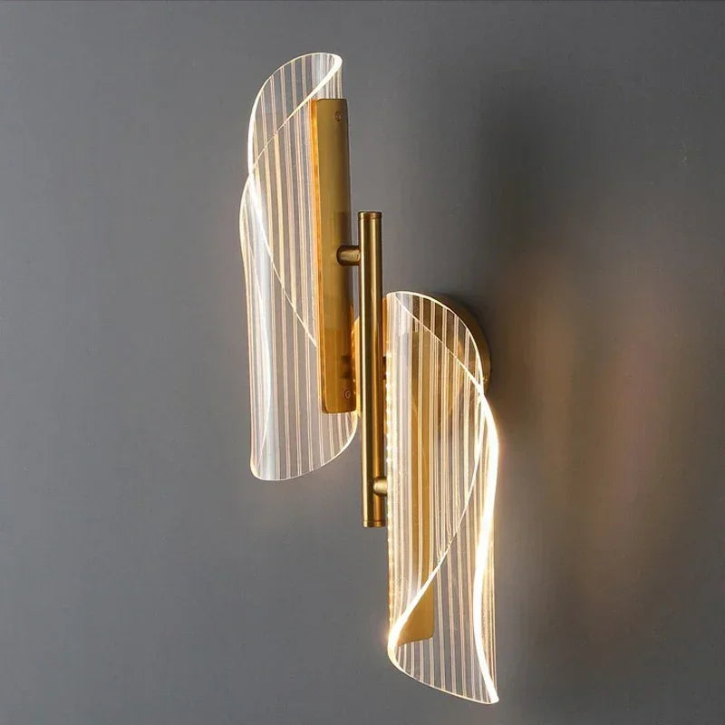 Wall Lamp Nordic Modern LED Indoor Lighting Luxurious Light for Home Bathroom Hotel Living Room Bedside Decor