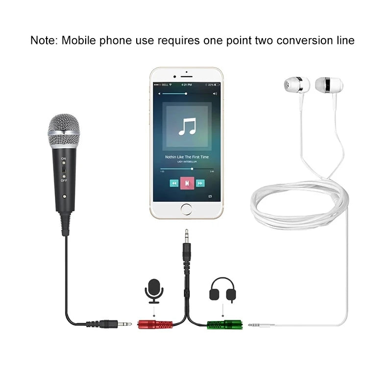 Microphone 3.5mm Wired Home Stereo Desktop Tripod MIC For PC YouTube Video Chatting Gaming Podcasting Recording Meeting