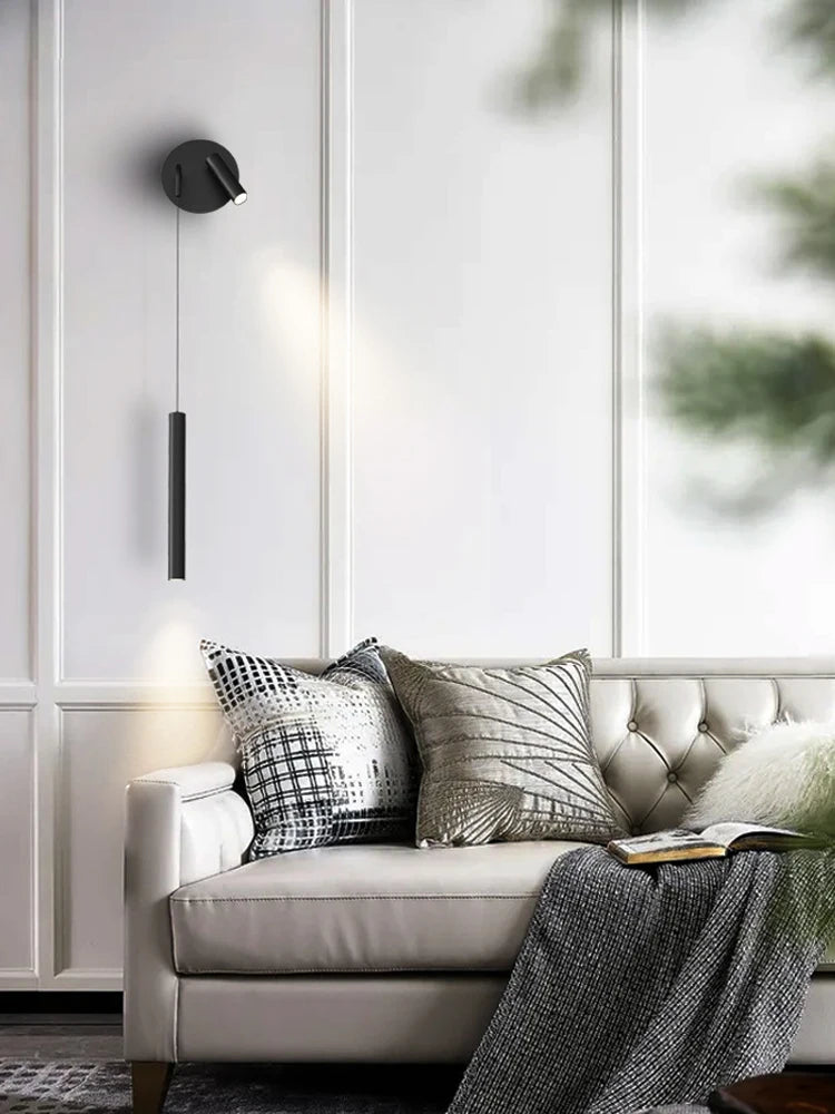 LED Wall Lamp Nordic Double Head Adjustable Wall Lights Creative Bedroom Bedside Reading Lamps Indoor black Home Decor Sconces
