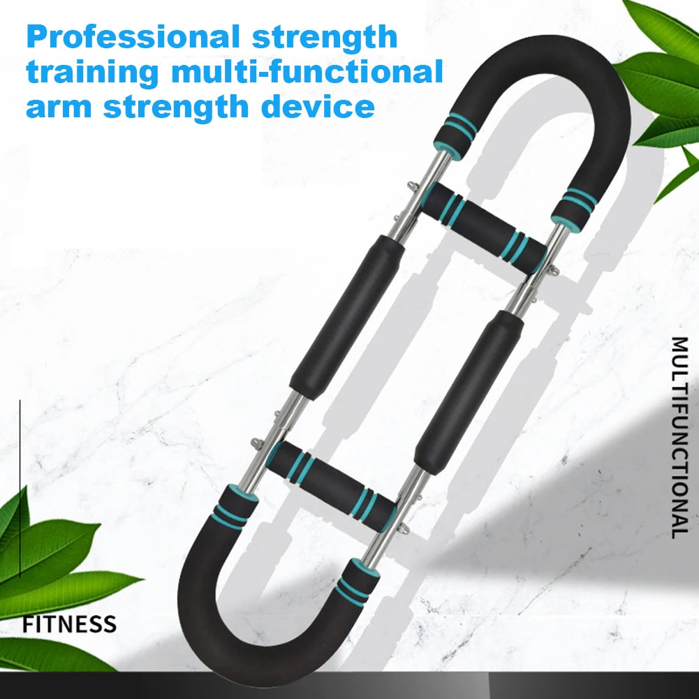 Adjustable Twister Arm Exerciser Multifunctional U-Shaped Wrist Strength Trainer Spring Arm Force Bar Indoor Workout