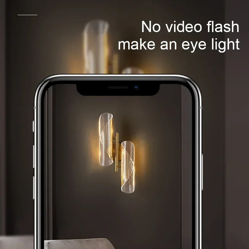 Wall Lamp Nordic Modern LED Indoor Lighting Luxurious Light for Home Bathroom Hotel Living Room Bedside Decor