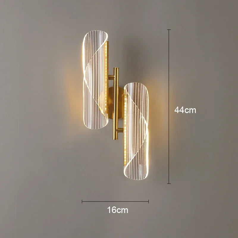 Wall Lamp Nordic Modern LED Indoor Lighting Luxurious Light for Home Bathroom Hotel Living Room Bedside Decor