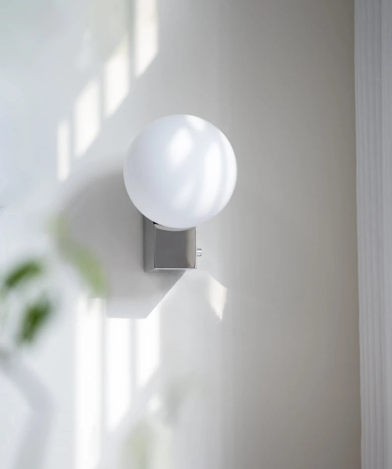 Denmark Wall Lamp Sconce Light with Glass Ball G9 Bulb Metal Base