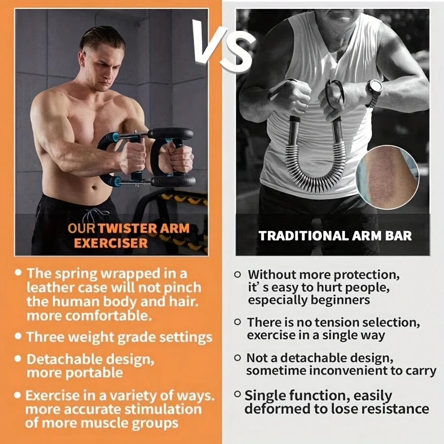 Adjustable Twister Arm Exerciser Wrist Strength Trainer Home Chest Expander For Shoulder Arm and Chest Exercise