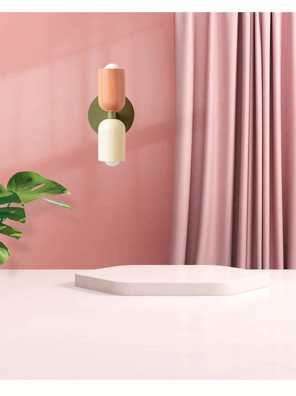 Nordic LED Wall Lamps Modern Minimalist Cream Double Head Lights For Living Room Bedroom Bedside Study Indoor Decoration Fixture