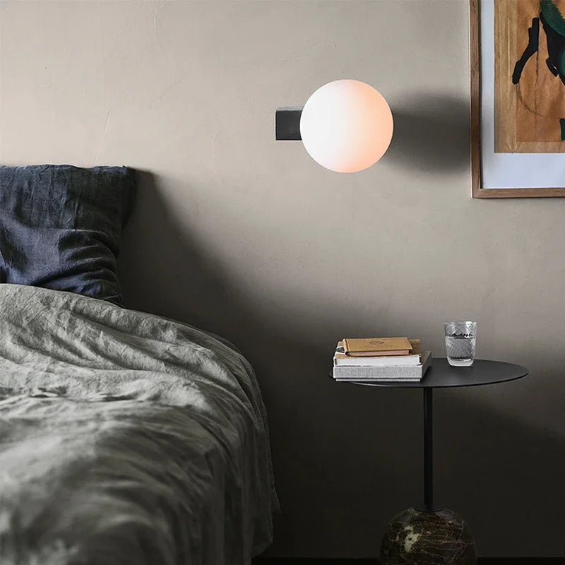 Denmark Wall Lamp Sconce Light with Glass Ball G9 Bulb Metal Base