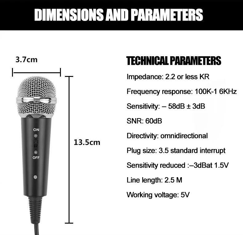 Microphone 3.5mm Wired Home Stereo Desktop Tripod MIC For PC YouTube Video Chatting Gaming Podcasting Recording Meeting