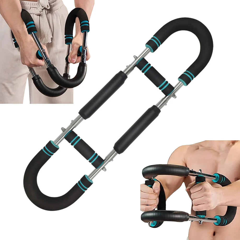 Adjustable Twister Arm Exerciser Multifunctional U-Shaped Wrist Strength Trainer Spring Arm Force Bar Indoor Workout
