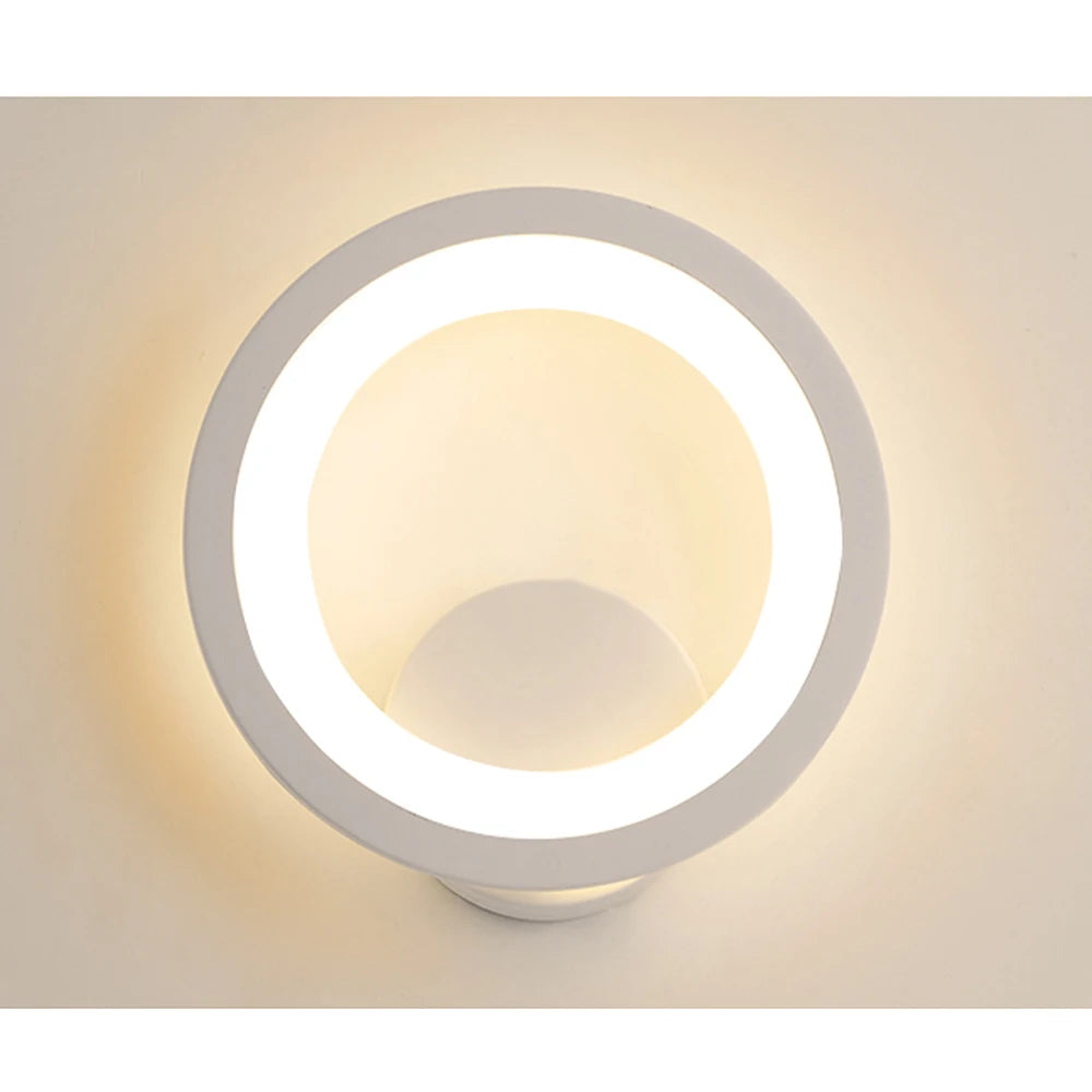 Round Wall Mount Light European Wall Sconces Lighting Wall Lamp Fixture for Bedside Corridor Bedroom Living Room Hallway Light