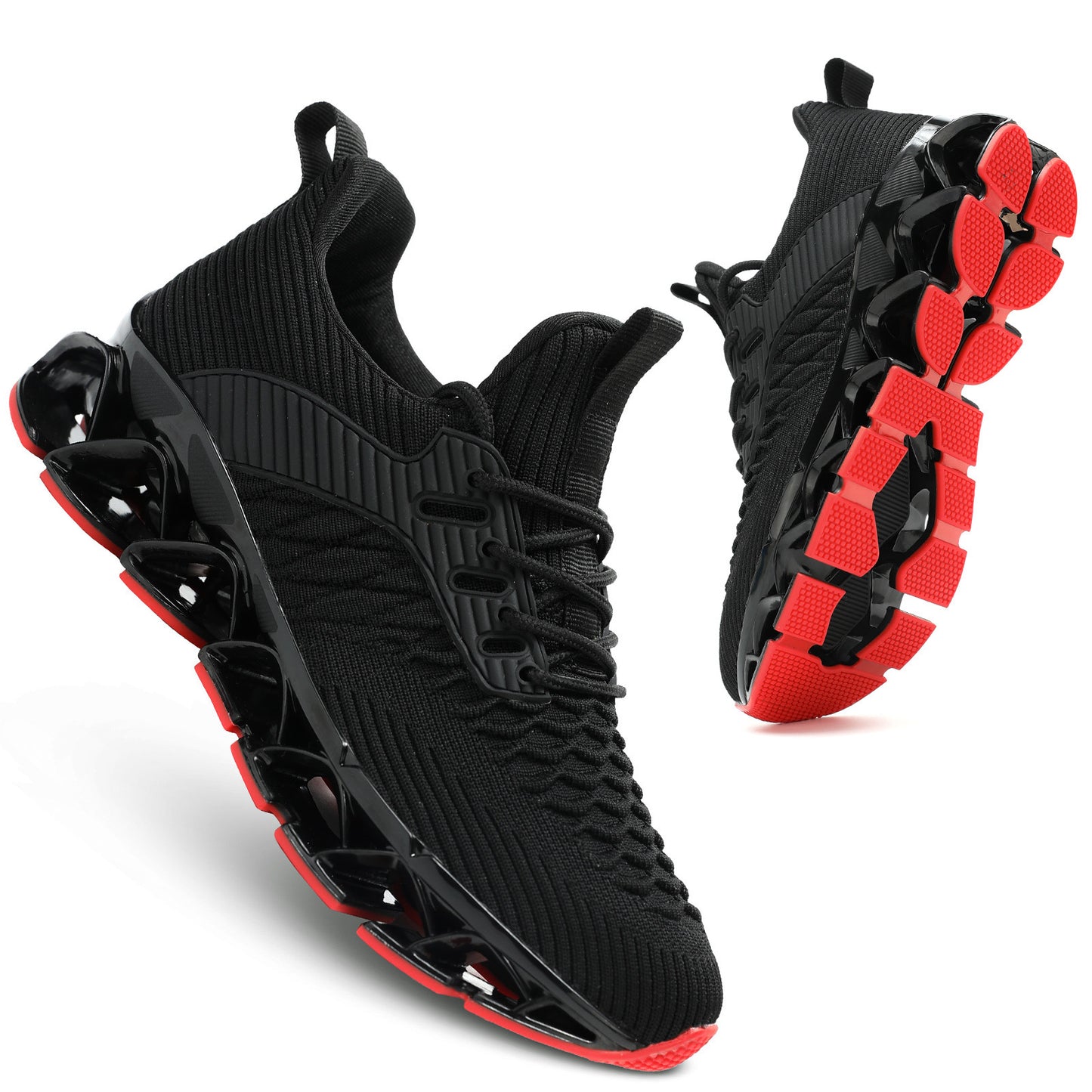 Chic Geometric Women's Sneakers for Fall – Breathable, Stabilizing, & All-Season Running Comfort