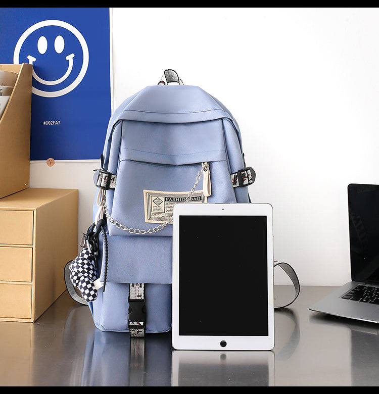 Schoolbag Female Campus Style Backpack Female Couple Backpack Everything Large Capacity Schoolbag Male