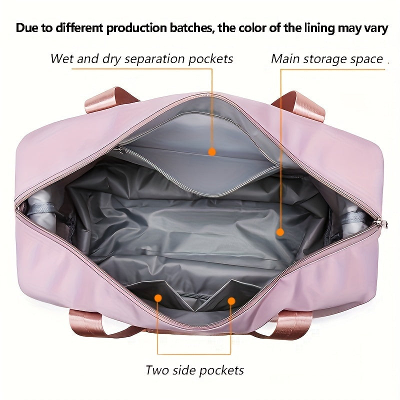 Chic Weekend Warrior: Durable, Stylish Duffel with Cosmetic Bag - Ideal Carry-On & Quick Trip Companion