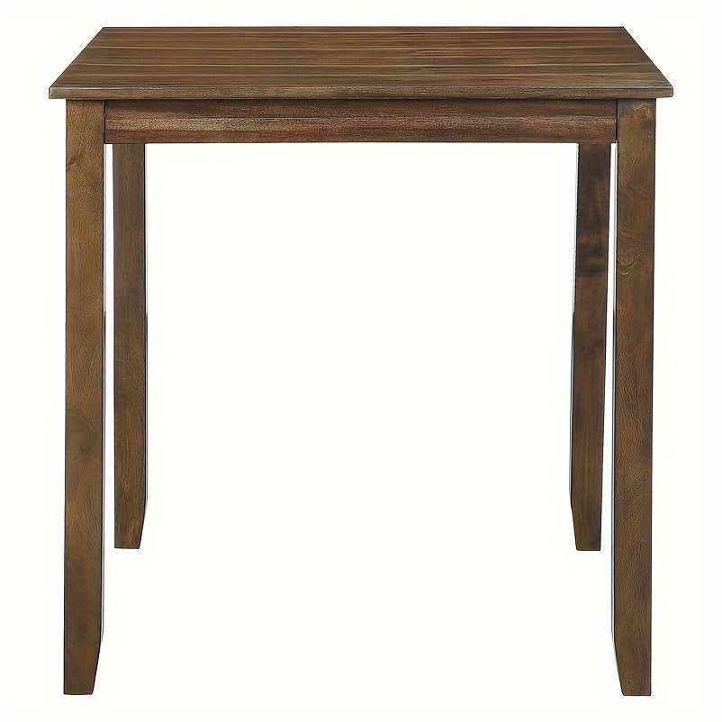 Brown Finish 5pc Counter Height Set Dining Table and 4 Chairs Upholstered Seat Wooden Kitchen Dining Furniture Set Transitional Style