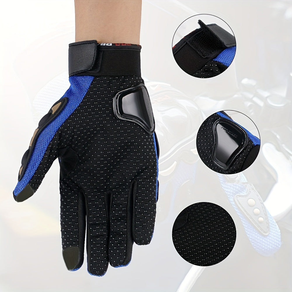 Suitable For Motorcycles, Road Bikes, Off-road Motorcycles, Spring, Summer, Autumn, And Winter Unisex Finger Touch Screen Gloves For Men And Women, Breathable Cycling Gloves, Motorcycle Gloves, Bicycle Gloves. Christmas Gift