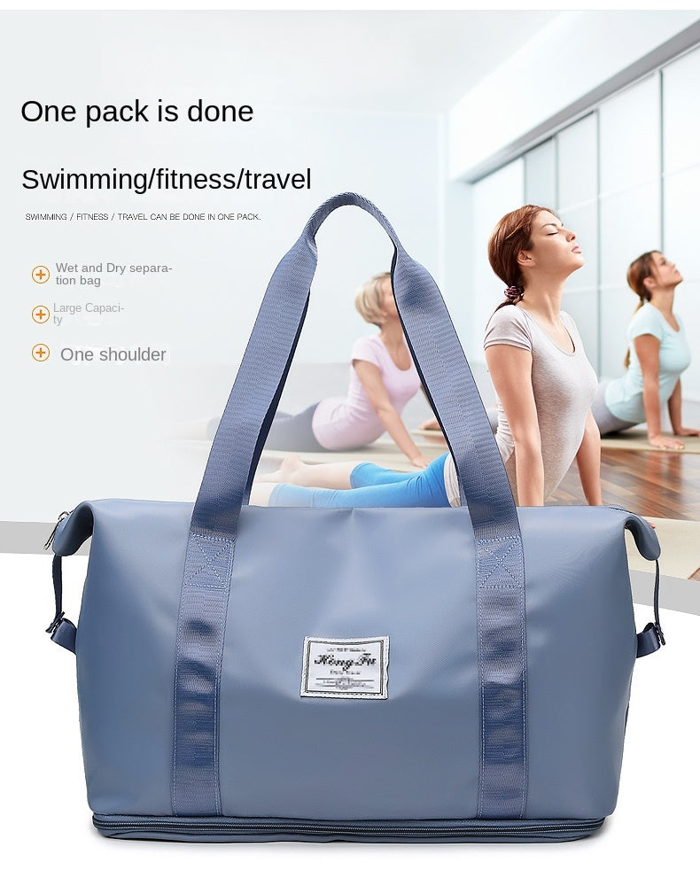 Chic Weekend Warrior: Durable, Stylish Duffel with Cosmetic Bag - Ideal Carry-On & Quick Trip Companion