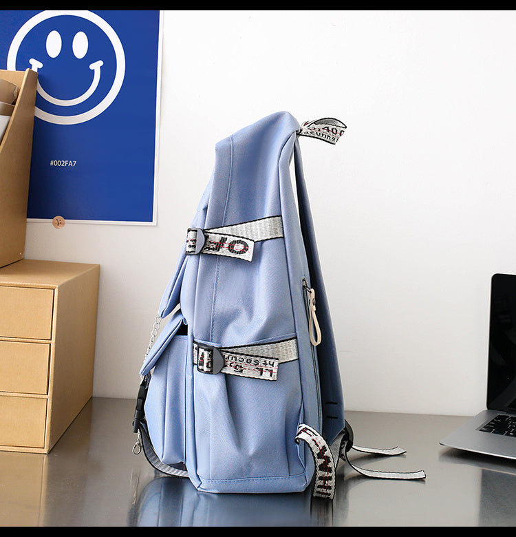 Schoolbag Female Campus Style Backpack Female Couple Backpack Everything Large Capacity Schoolbag Male