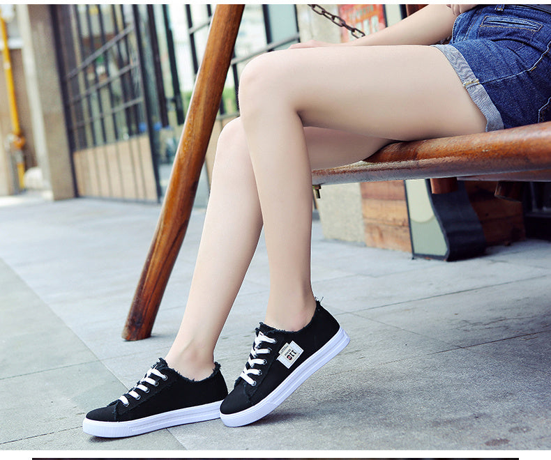 Women'S Casual Round Toe Solid Color Canvas Shoes, Small White, Flat Bottom, PVC Sole, Fabric Upper And Insole, Hand Wash, No Dry Clean, Spring, Autumn, All Season 2022
