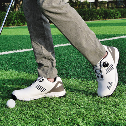 [LEFUS Golf Shoes] LEFUS Non-Slip Men's Golf Shoes - Breathable, Comfortable, Rotating Buckle Closure for All Seasons
