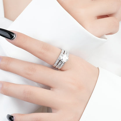 Luxury 2ct Moissanite 925 Sterling Silver Ring - Perfect for Engagement, Anniversary & Mardi Gras Celebrations | KAHOOT
