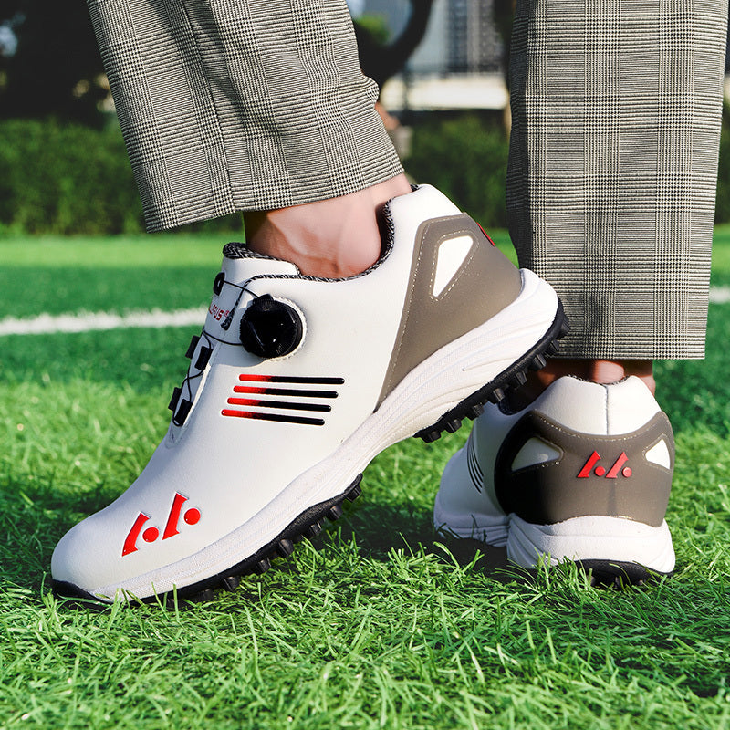 [LEFUS Golf Shoes] LEFUS Non-Slip Men's Golf Shoes - Breathable, Comfortable, Rotating Buckle Closure for All Seasons