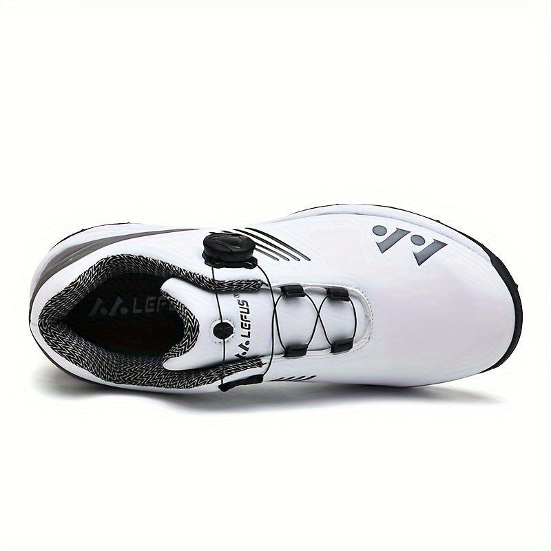 [LEFUS Golf Shoes] LEFUS Non-Slip Men's Golf Shoes - Breathable, Comfortable, Rotating Buckle Closure for All Seasons