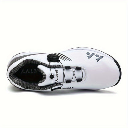 [LEFUS Golf Shoes] LEFUS Non-Slip Men's Golf Shoes - Breathable, Comfortable, Rotating Buckle Closure for All Seasons