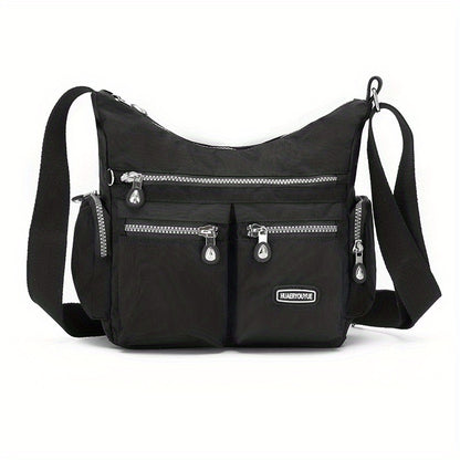 [Lightweight Square Bag] Lightweight Multi-Pocket Square Bag | Unisex Messenger Bag for Men and Women, Travel Shoulder Crossbody Bag