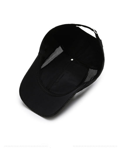 Hat Men'S Spring/Summer Mesh Baseball Cap Quick Dry Wash Large Eave Breathable Visor Outdoor Sports Cap