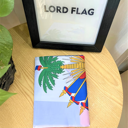 Haiti National Flag 35.43x59.06inch, 100% Polyester, Solid Color, Woven, with 2 Sides Printed, for Wedding, Sports, Patriotic Events