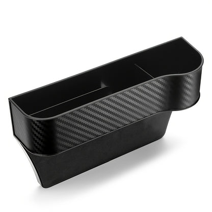 [Car Seat Organizer] Lightweight ABS Car Seat Gap Organizer with Cup Holder | Console Side Pockets Storage Box for Enhanced Organization, Car Storage