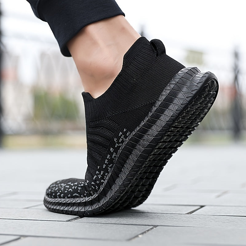 [Lightweight Breathable Running Shoes] Men's Slip On Breathable Lightweight Running Shoes, Outdoor Casual Walking Shoes Men's Sneakers