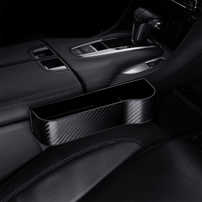 [Car Seat Organizer] Lightweight ABS Car Seat Gap Organizer with Cup Holder | Console Side Pockets Storage Box for Enhanced Organization, Car Storage