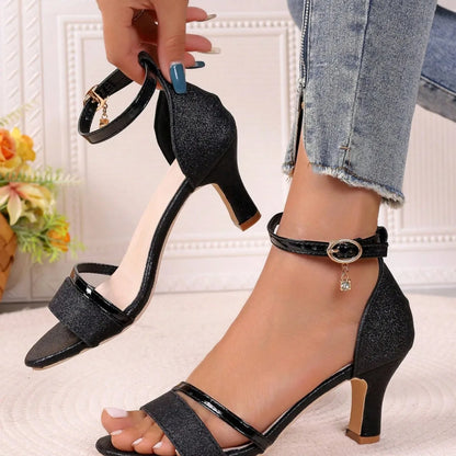 Women High Heels Sandals Summer Fashion Party Shoes for Women Comfortable Open Toed Thin Heels Sandals Designer Luxury Sandals