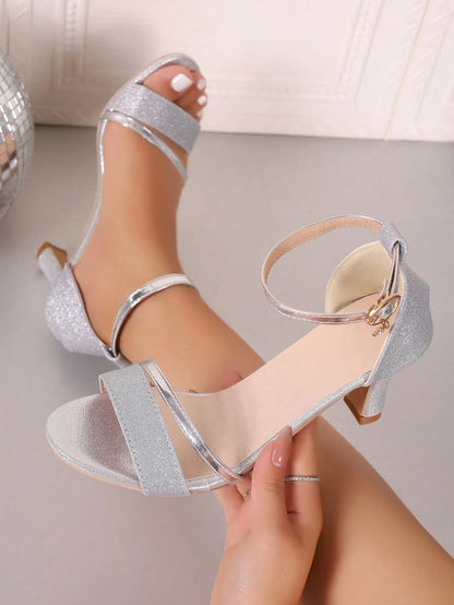 Women High Heels Sandals Summer Fashion Party Shoes for Women Comfortable Open Toed Thin Heels Sandals Designer Luxury Sandals