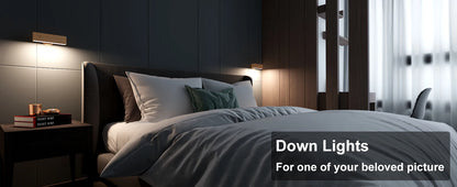 Nordic Wood Wall Lamp With 360 Rotate Dimmable Wall Sconce Touchable Magnetic For Bedroom Cordless Wall Mount Light For Reading