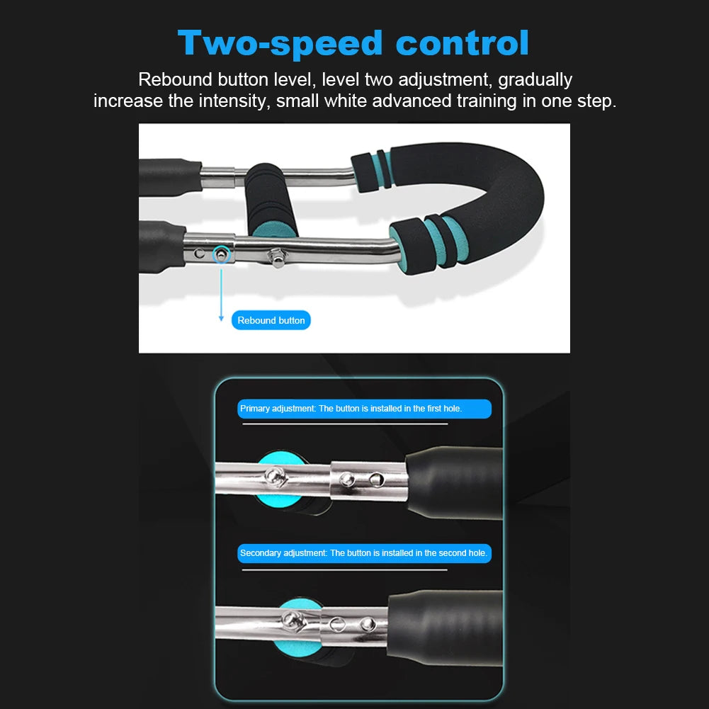 Adjustable Twister Arm Exerciser Multifunctional U-Shaped Wrist Strength Trainer Spring Arm Force Bar Indoor Workout