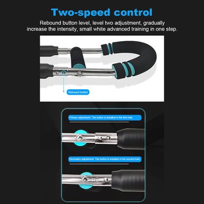 Adjustable Twister Arm Exerciser Multifunctional U-Shaped Wrist Strength Trainer Spring Arm Force Bar Indoor Workout