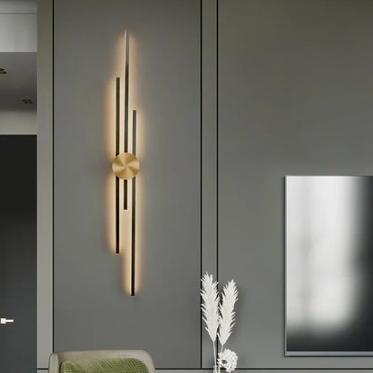 LED Modern Long Wall Lamp Living Room  Dining Room Loft Wall Mounted Sconce Decoration Bedroom Bedside Light Staircase Fixture