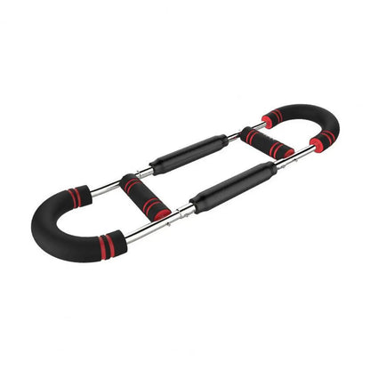 Twister Arm Exerciser with Foam Handle Adjustable Spring Workout Bar Forearm Triceps Chest Expander Portable Fitness Equipment